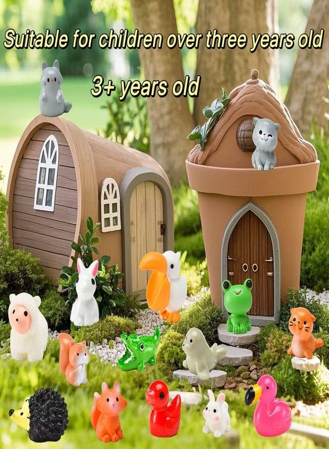 PAPPYN-A 50 Pcs Mini Resin Animal Tiny Resin Animals Figurines Bulk Miniature Little to Hide Small Animal Figures Bulk for Micro Fairy Party Favors Garden Landscape Accessories Dollhouse Crafts Decor - Image 4